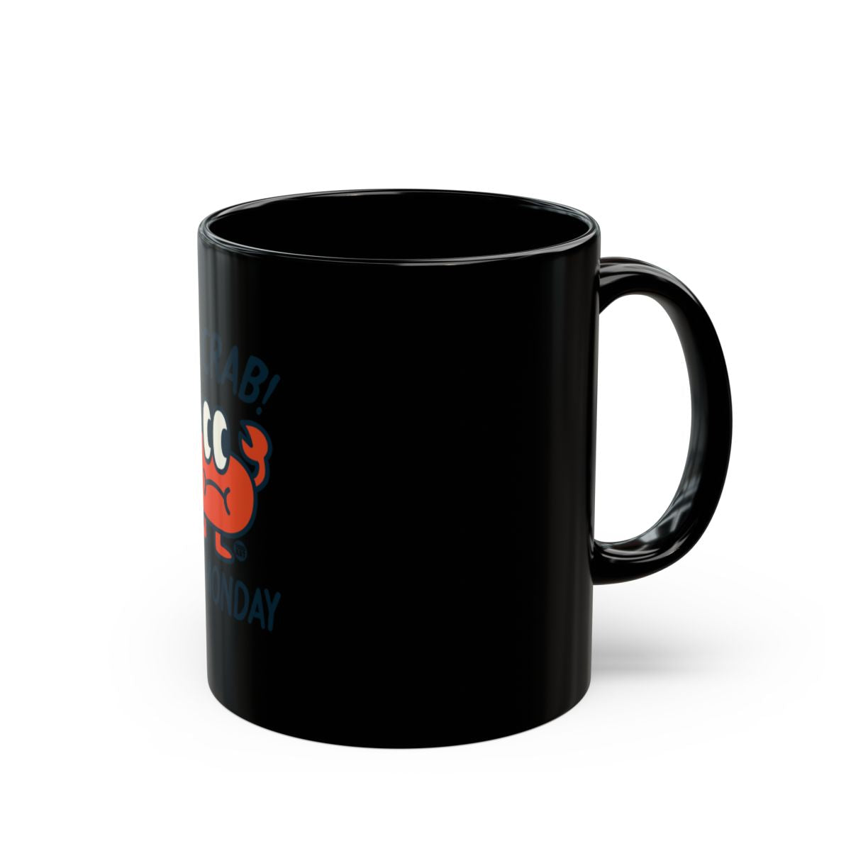 Black Crab Cartoon Design Coffee Mug
