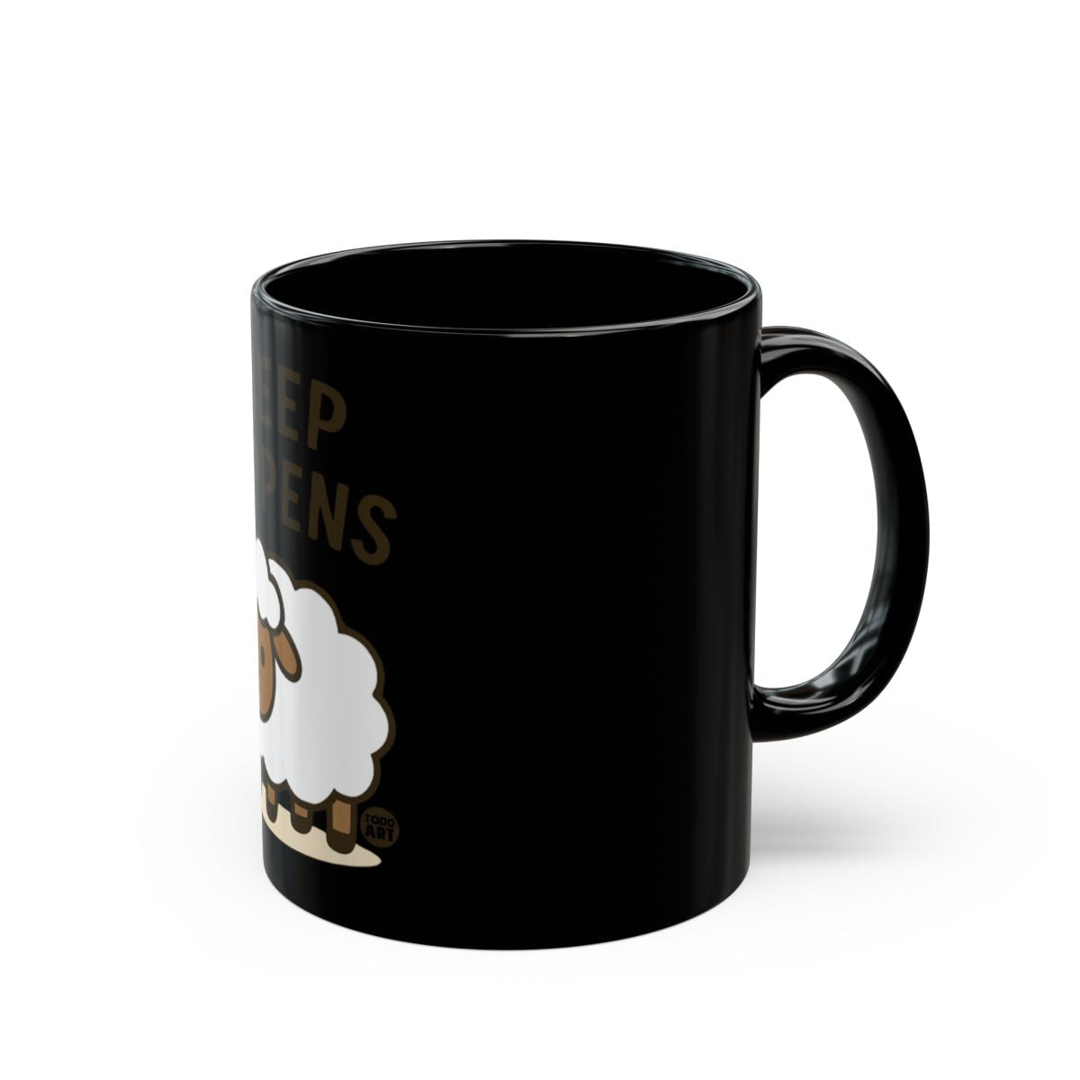 Funny Sheep Happens Design for Coffee Lovers Mugs & Glassware