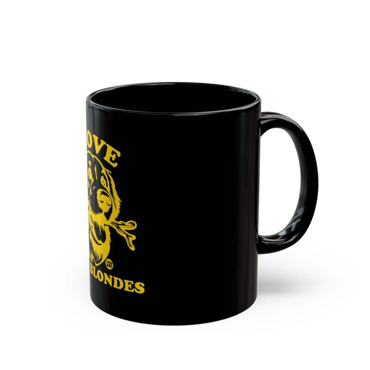 Funny Dog Graphic Black Coffee Mug for Dog Lovers