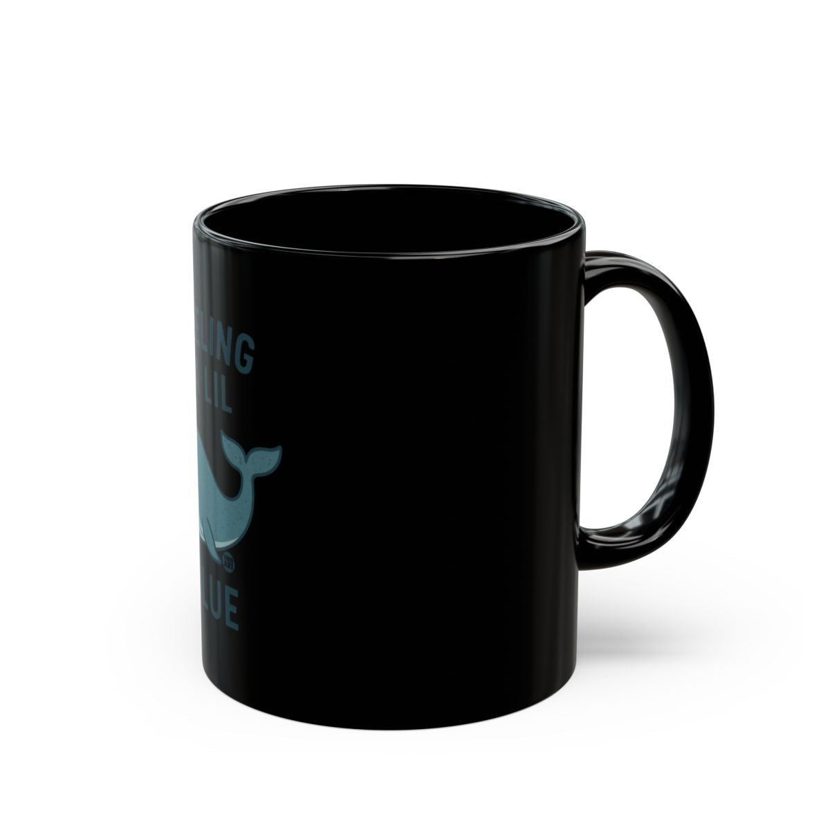 Nothing But a Lil Whale Blue Coffee Mug