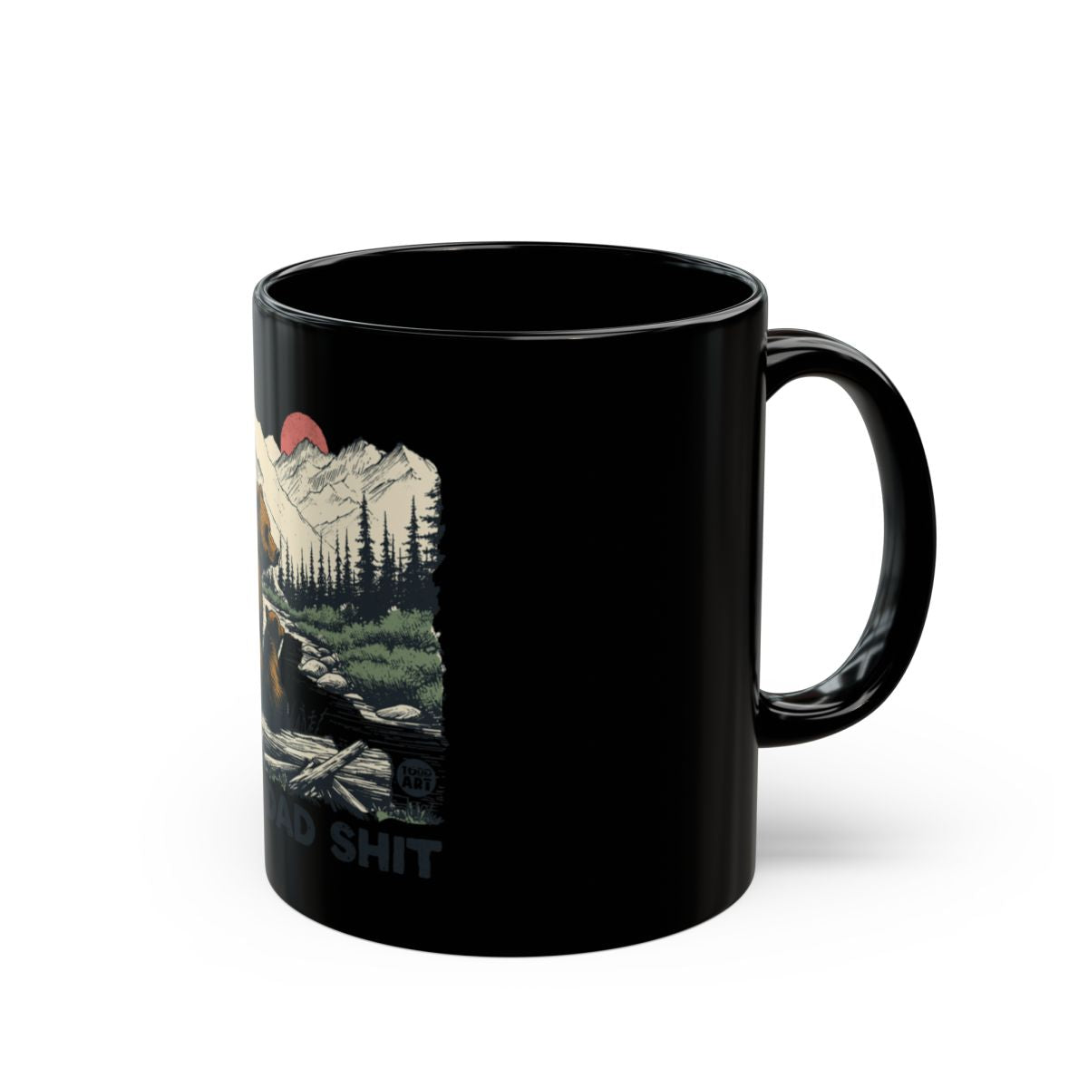 Vintage Mountain Scene with Quote Coffee Mug