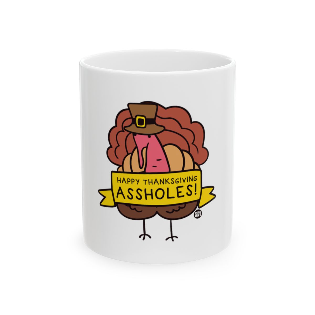 Happy Thanksgiving Assholes Mug for Holiday Cheer