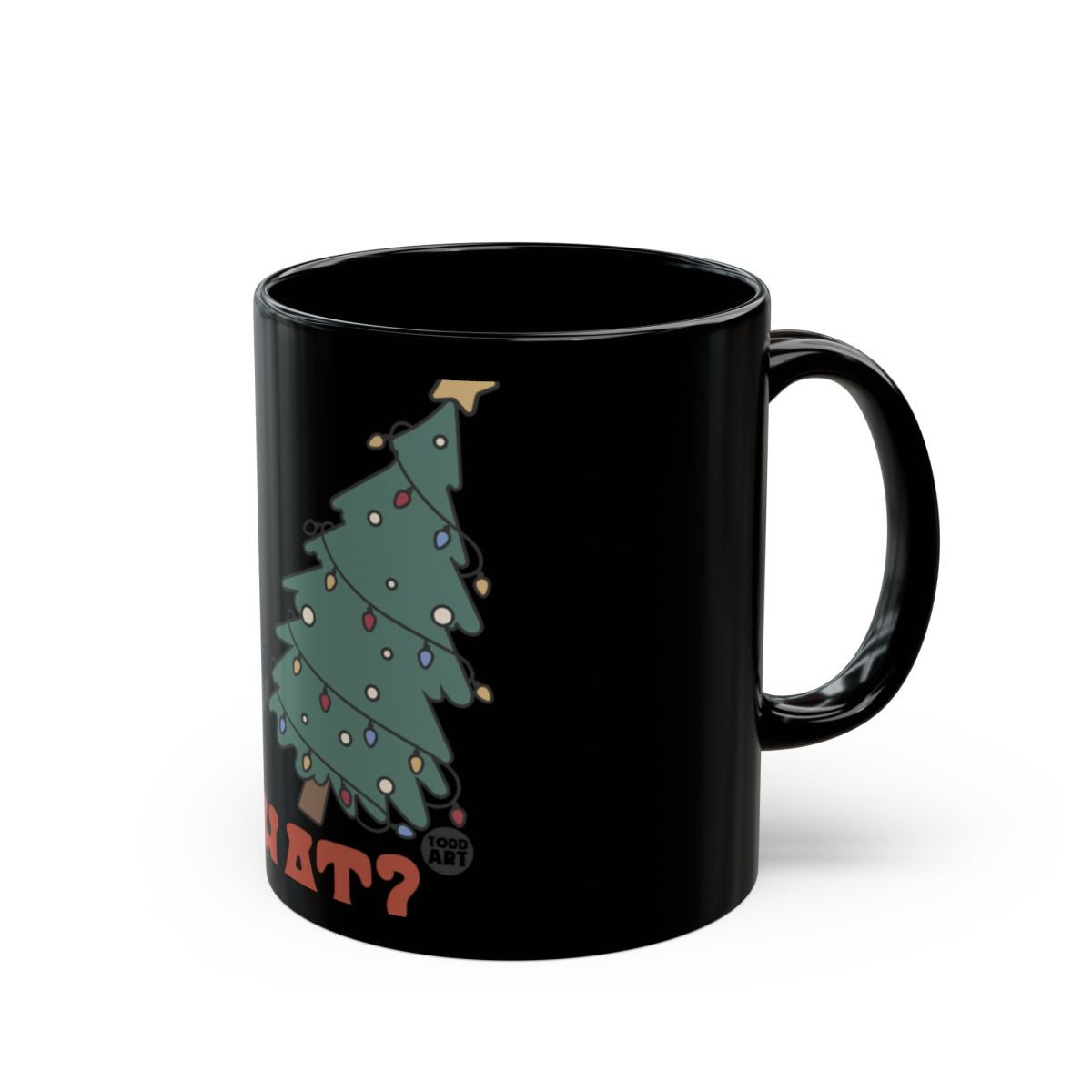 Festive Christmas Tree Design Holiday Mug