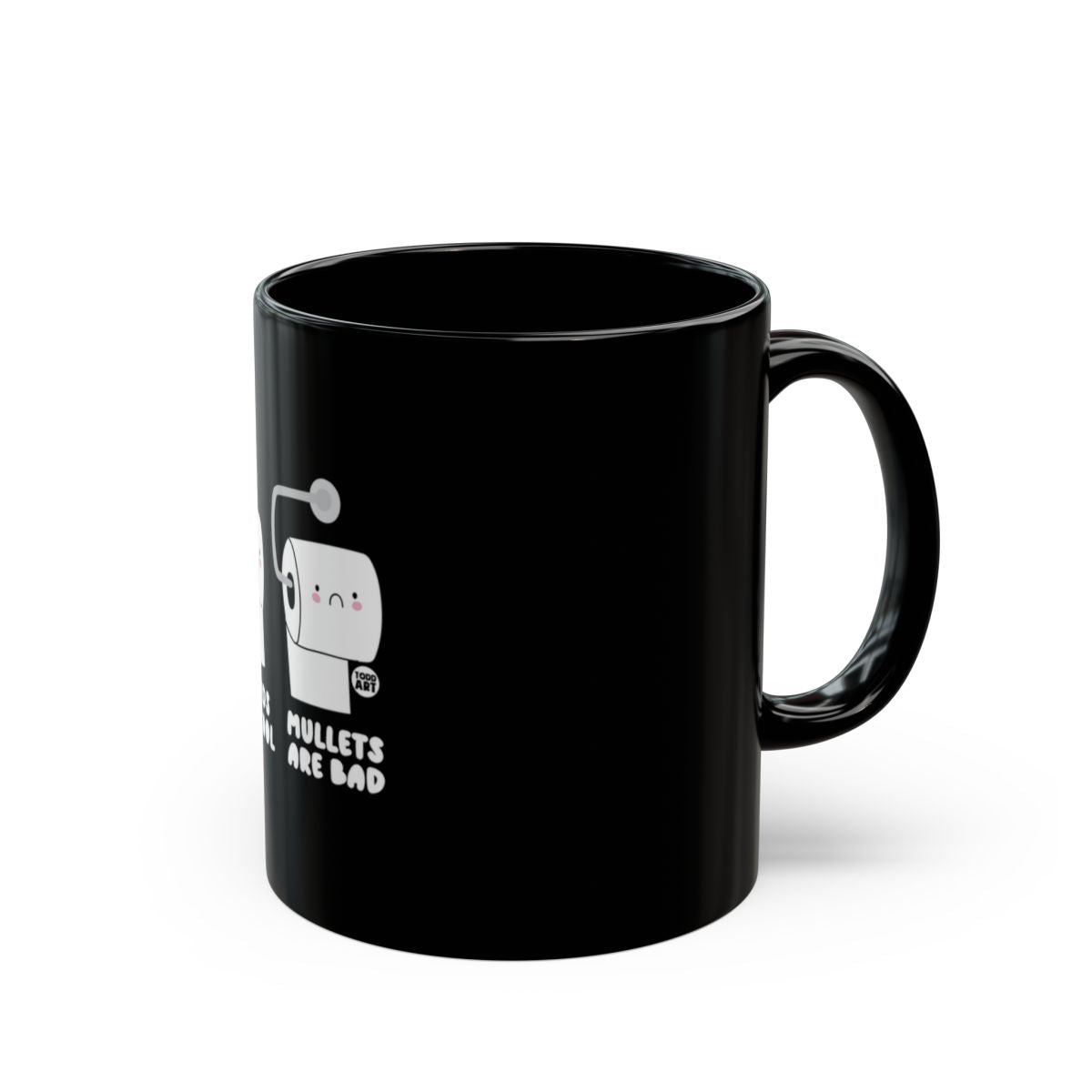 Funny Cat Saying Mullets Are Bad Coffee Mug