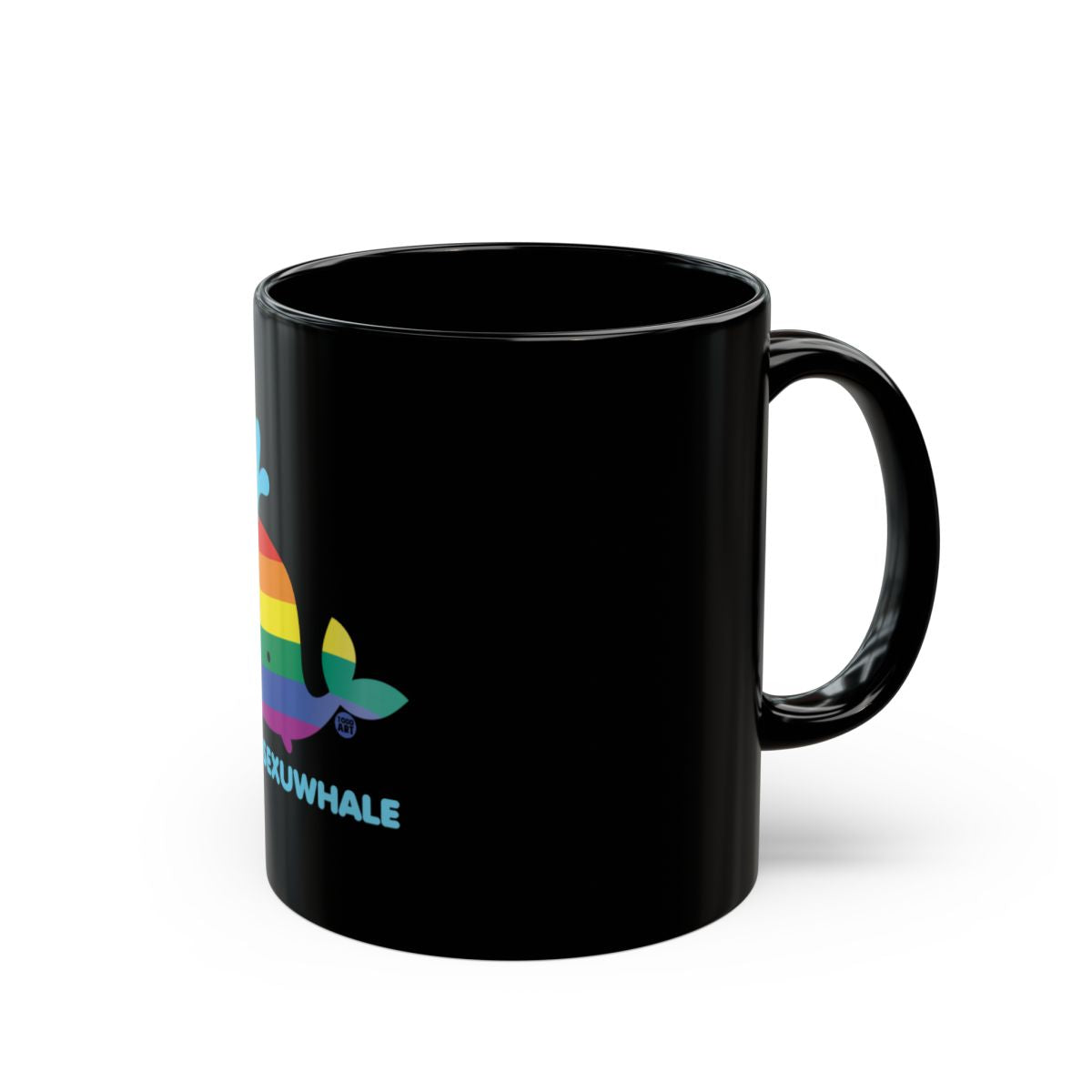 Rainbow Whale Themed Mug for Beverage Enthusiasts