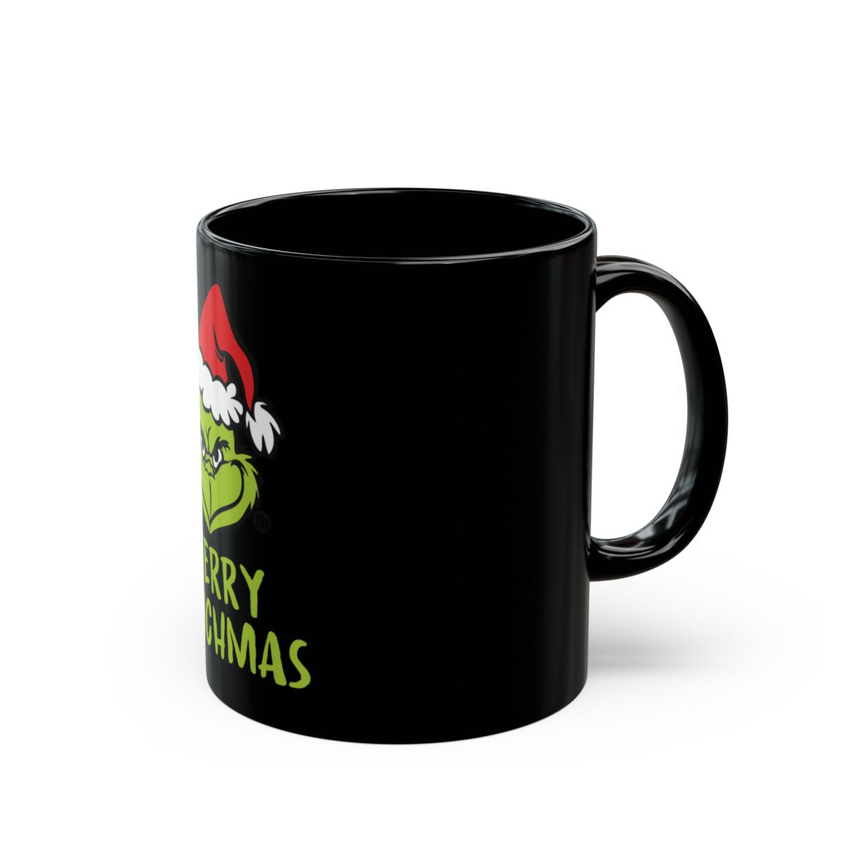 Merry Grinchmas Black Mug Perfect for Holidays