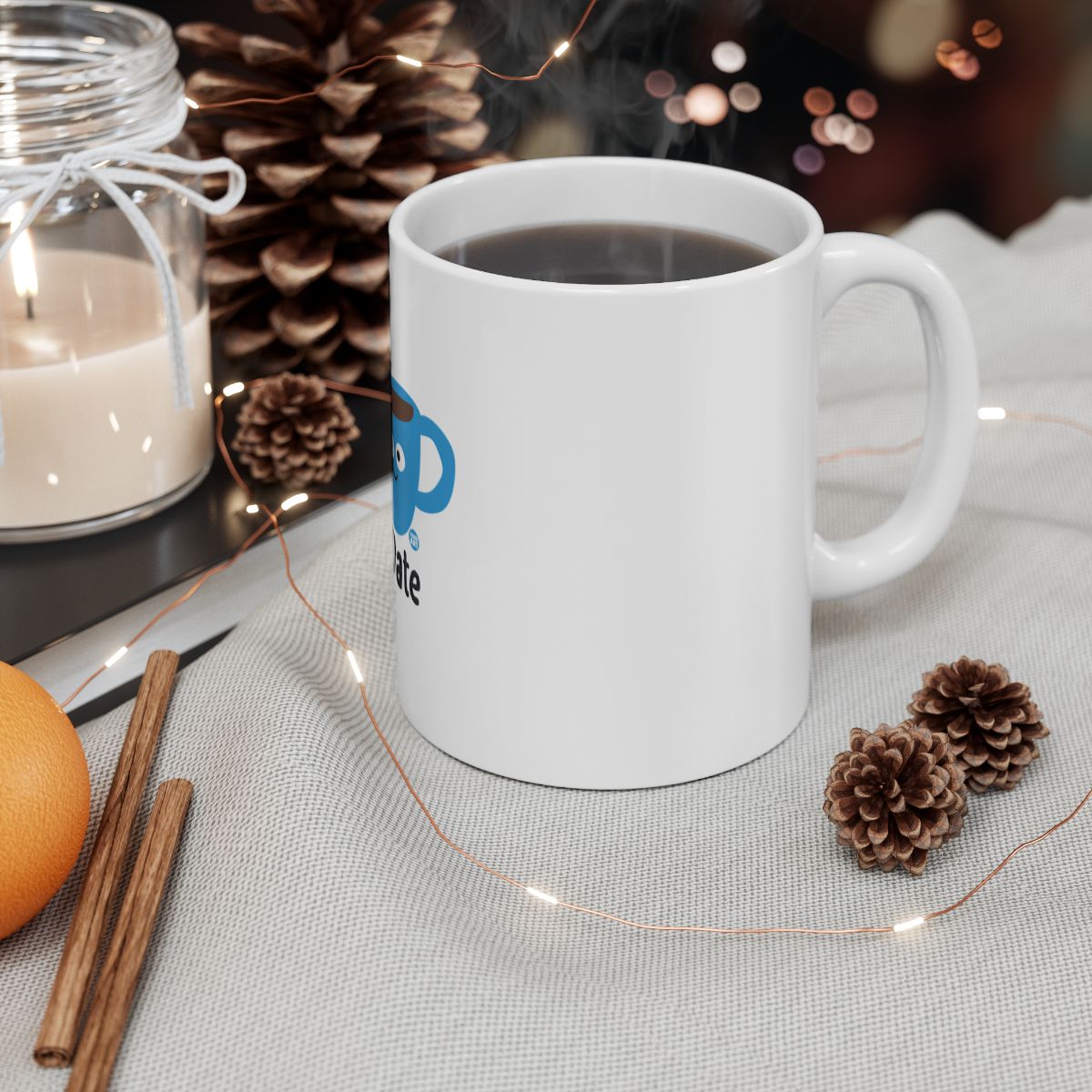 Cozy Coffee Mug with Winter Holiday Theme Design