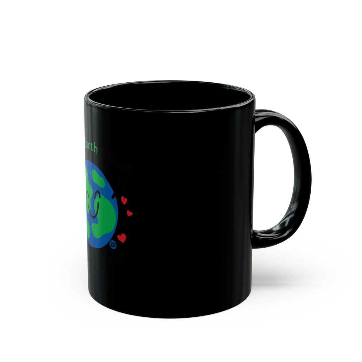 Love Your Mother Earth Black Mug Product