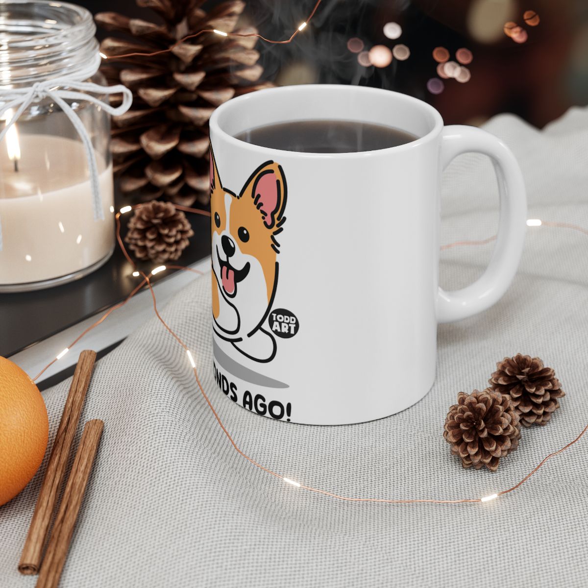 Cute Corgi Graphic Coffee Mug for Pet Lovers