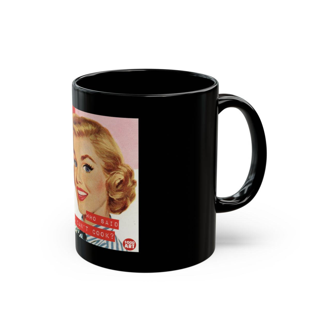 Vintage Artwork Design Black Collectible Mug