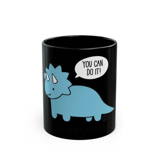 Dinosaur Motivational Message Mug for Daily Inspiration