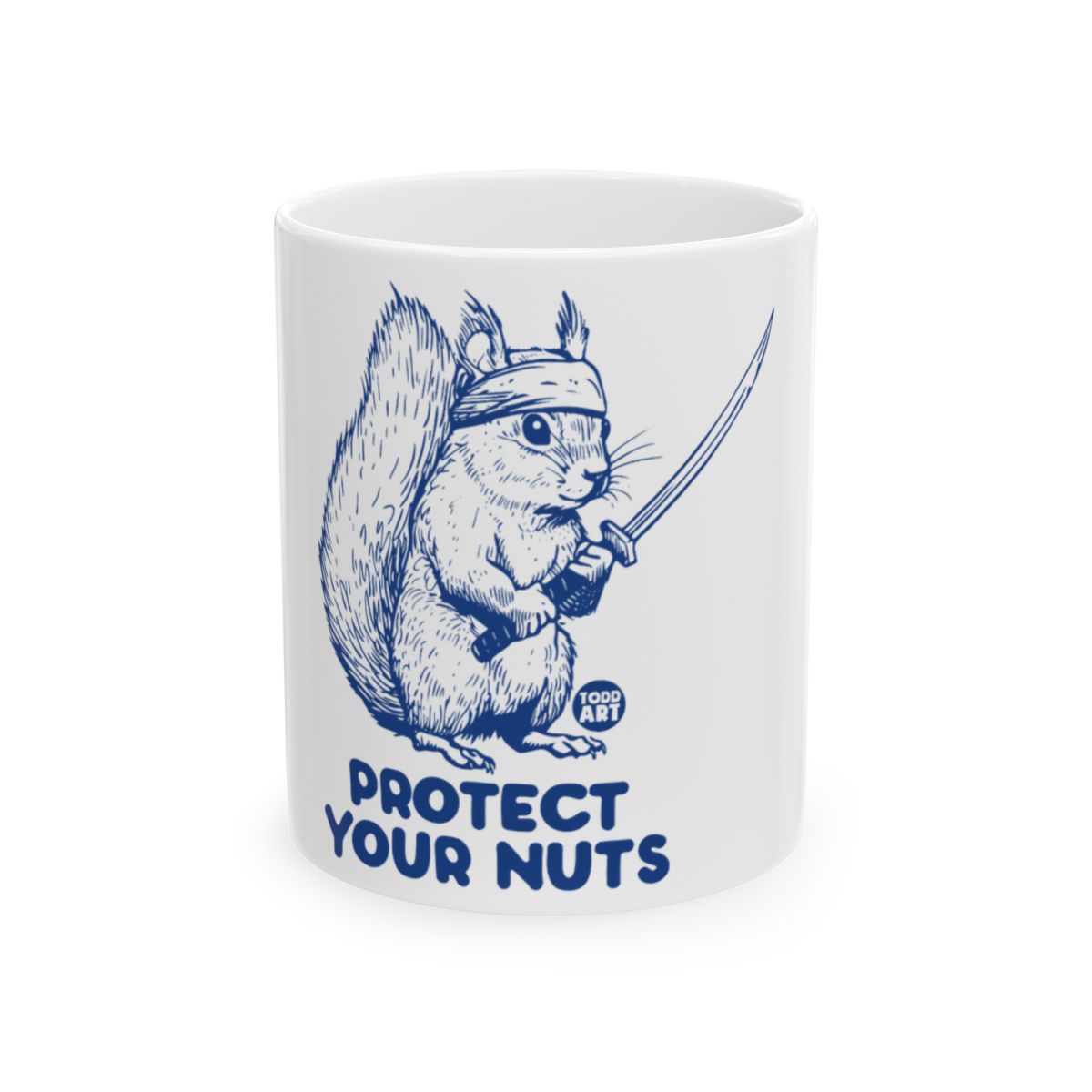 Protect Your Nuts Squirrel Design Mug