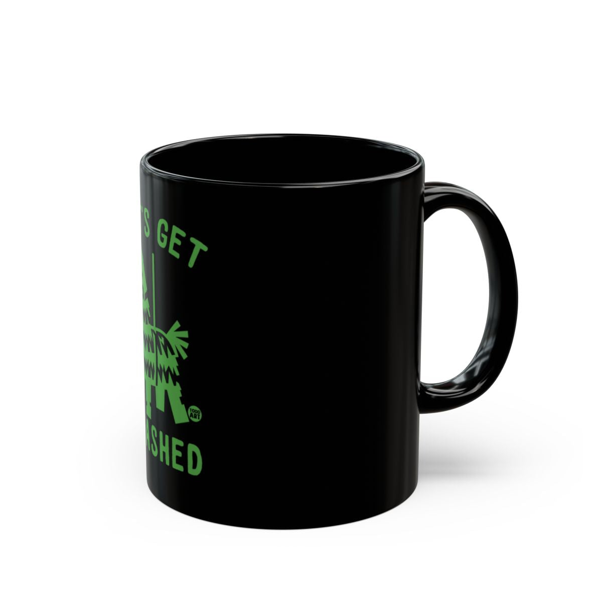 Let's Get Smashed Themed Black Mug Product