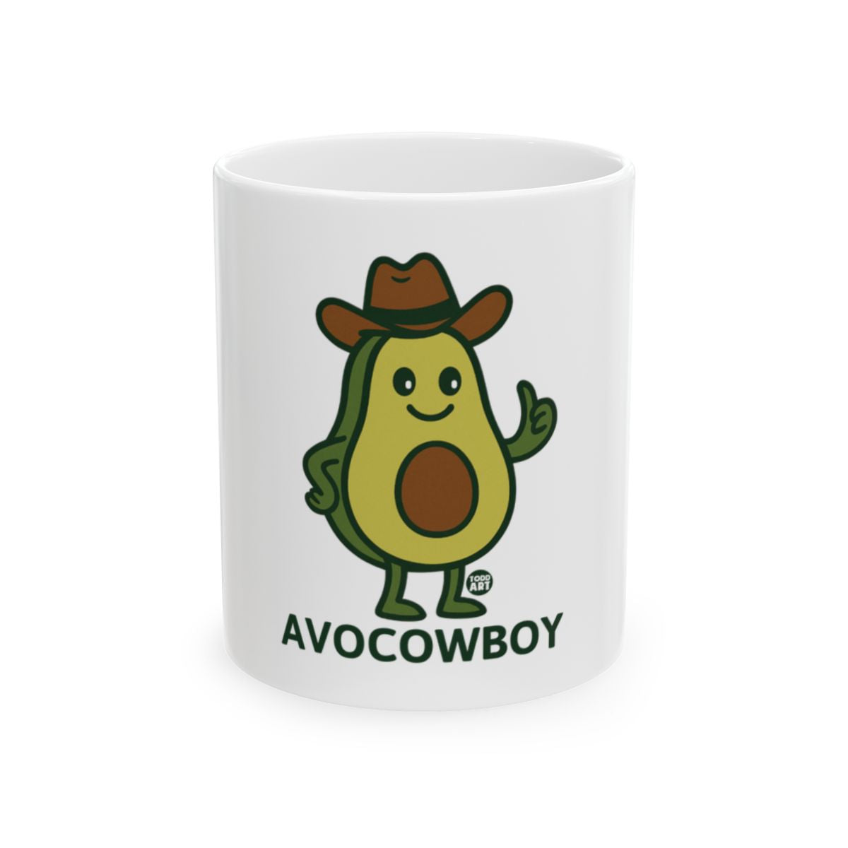 Avocado Cowboy Cute Novelty Mug for Coffee Lovers