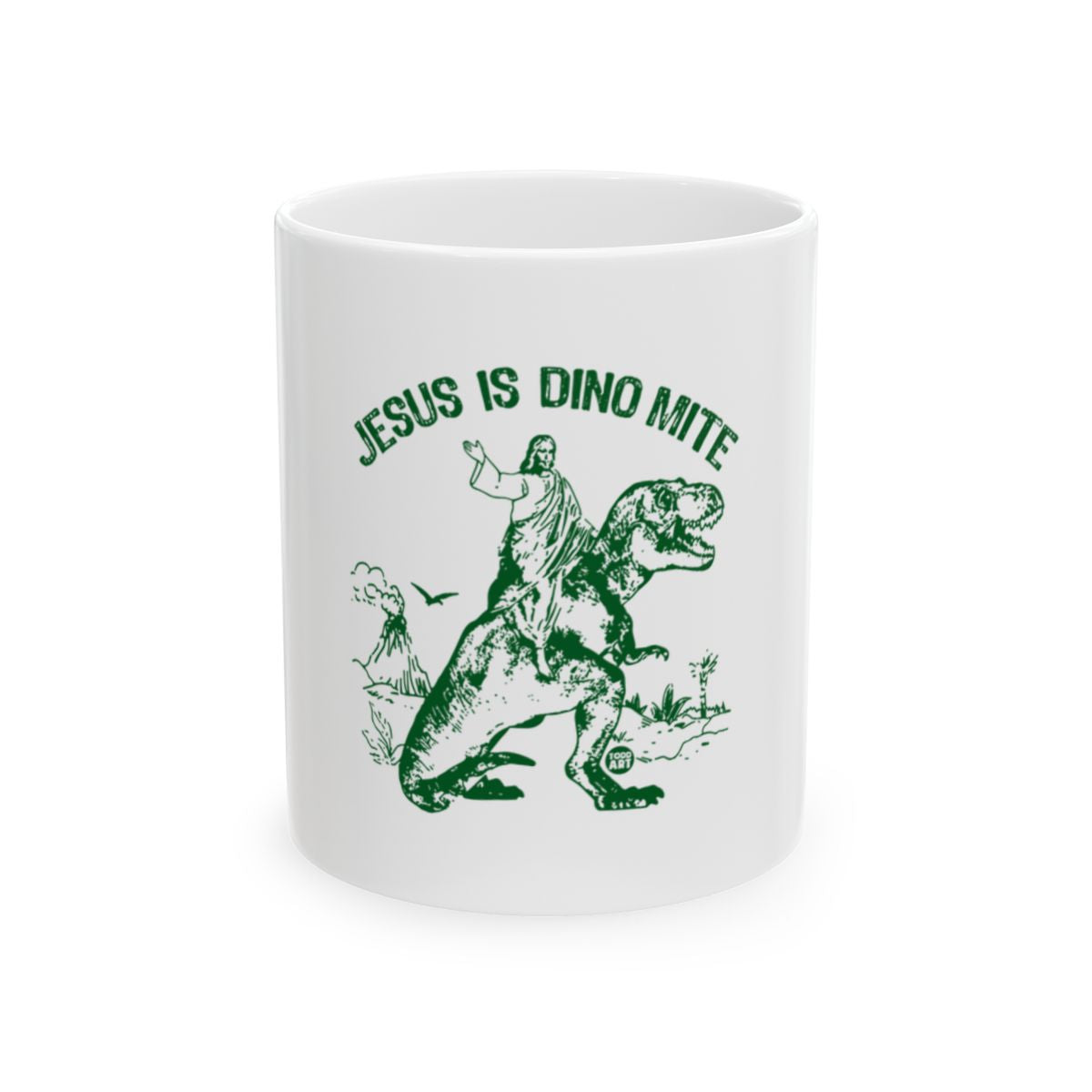 Jesus Is Dino Mite Graphic Design Mug