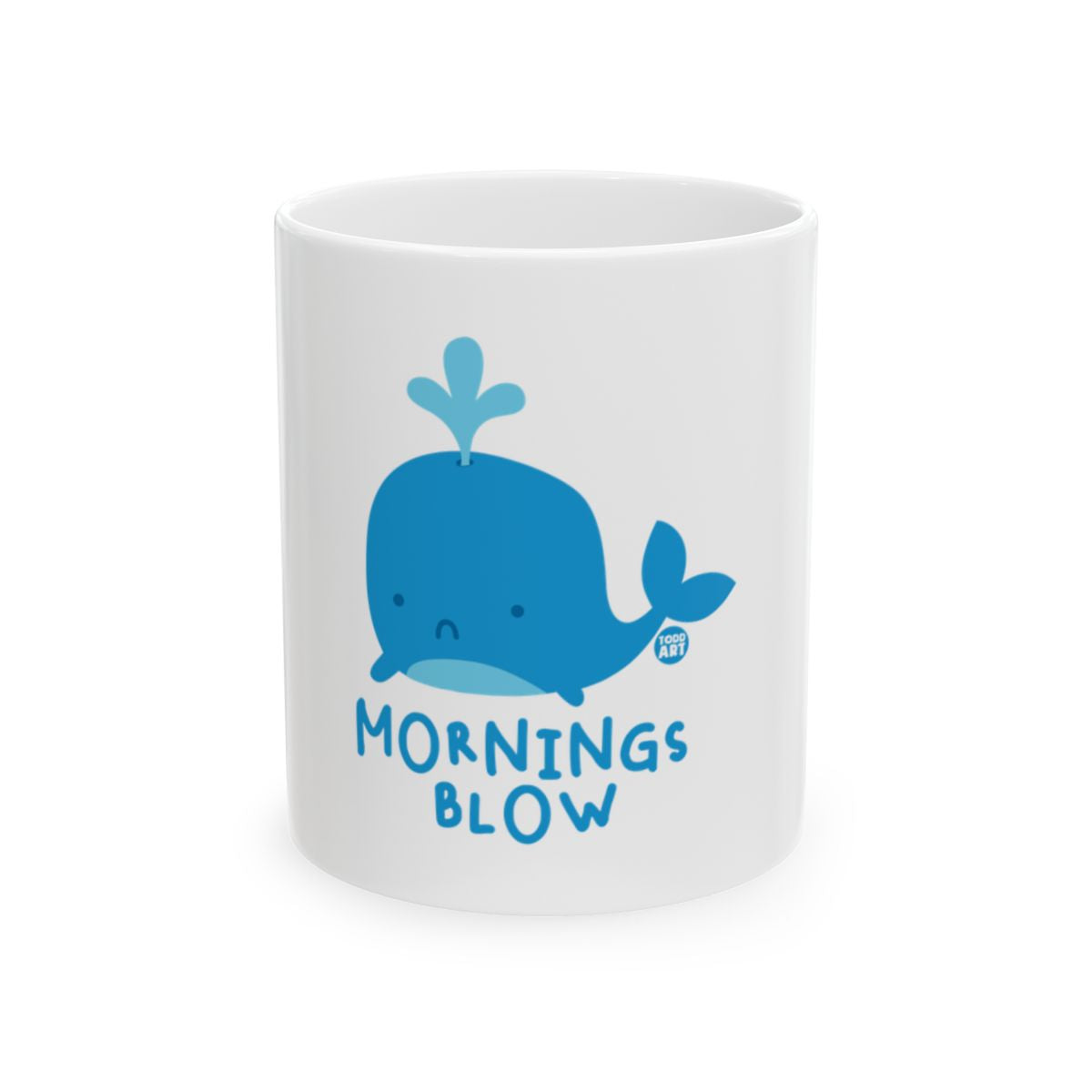 Funny Mornings Blow Whale Coffee Mug