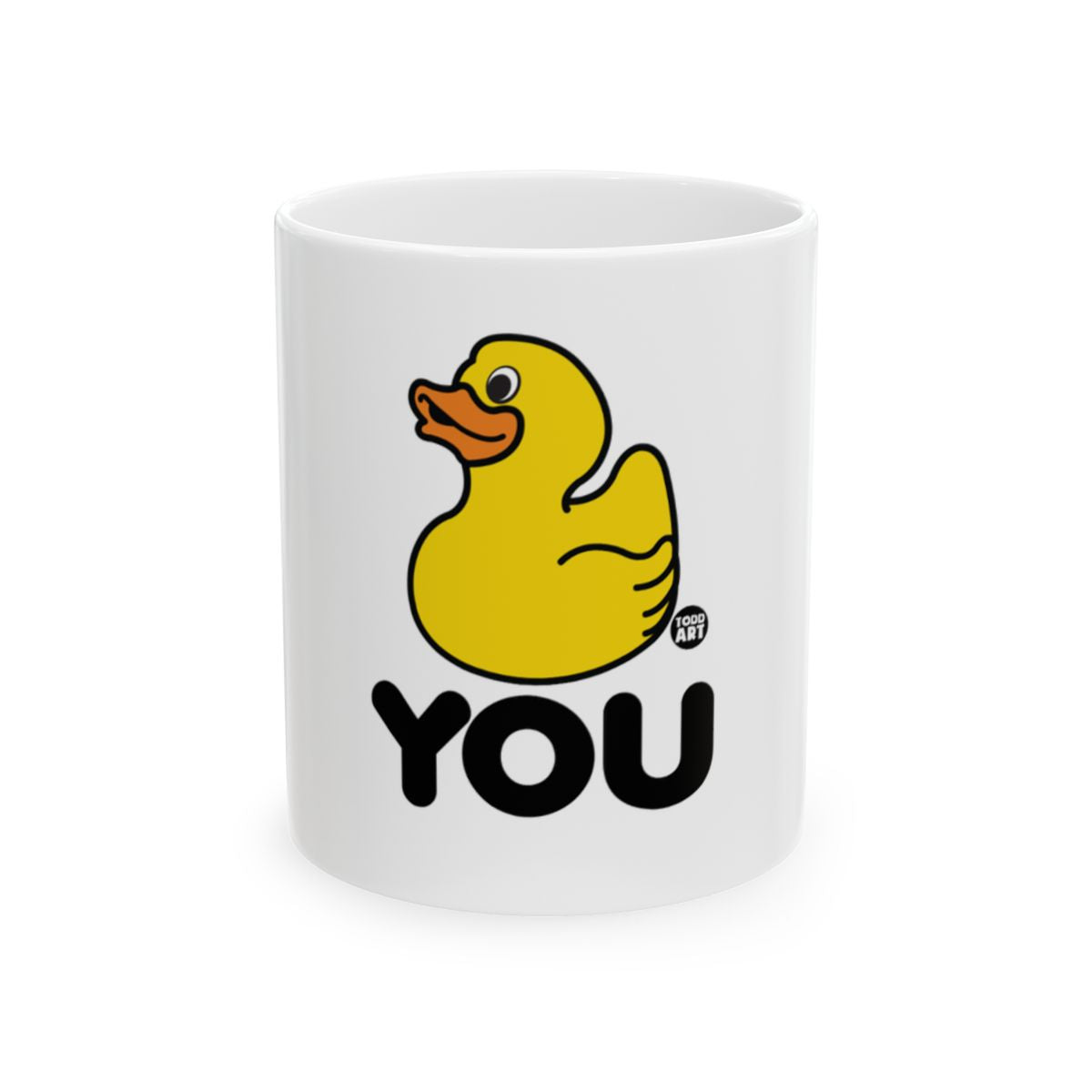 Cute Yellow Duck Illustration YOU Mug Product