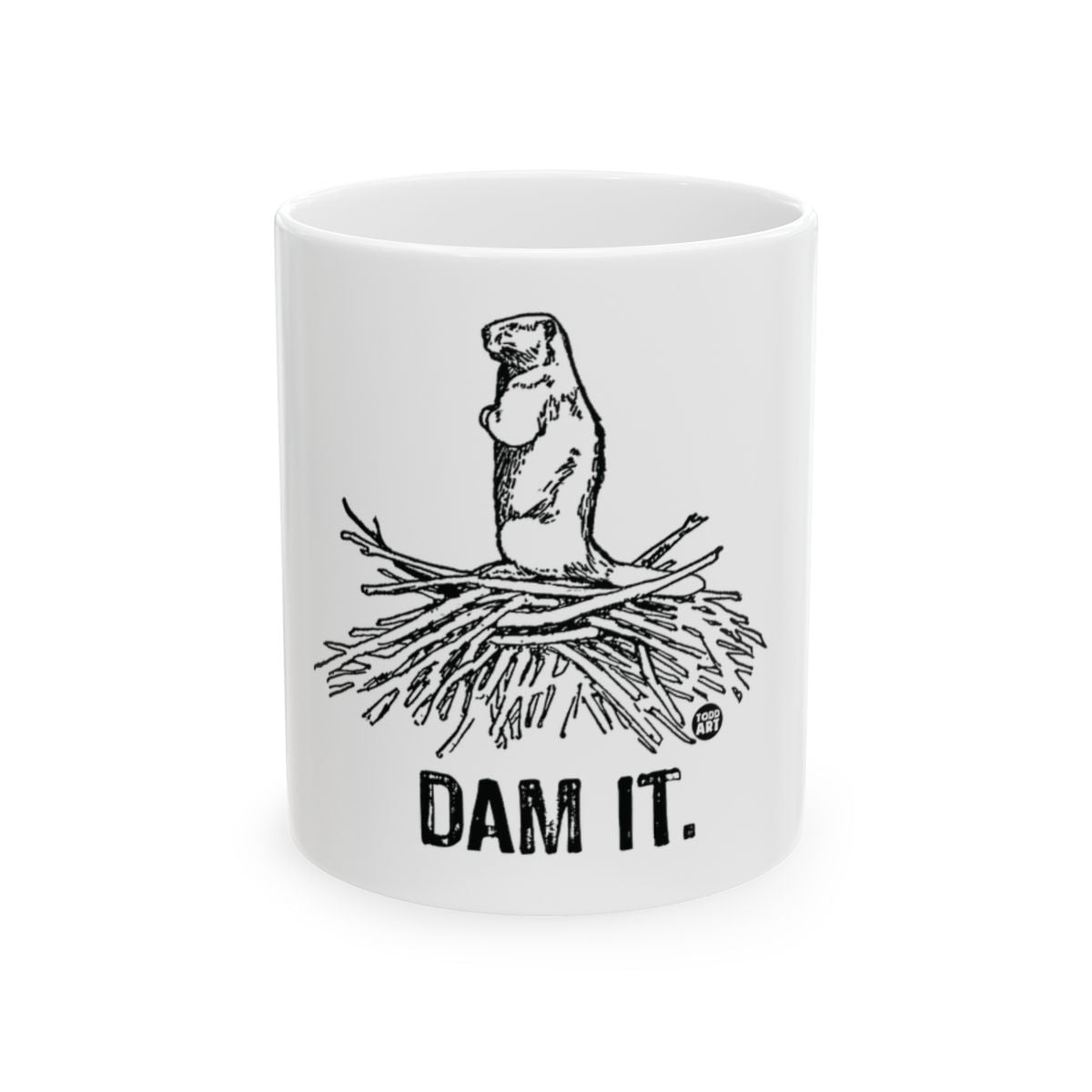 Dam It Beaver Design Mug for Coffee and Tea