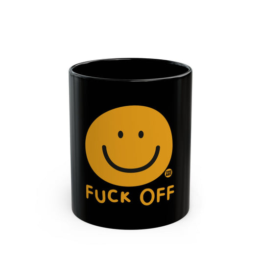 Playful Smiley Face with Bold Message Mug
