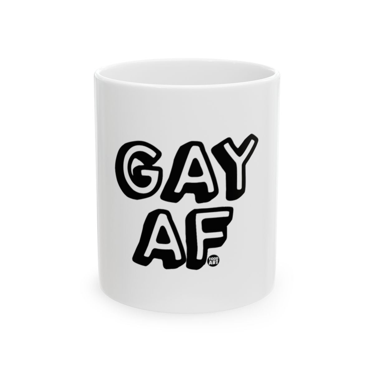 Bold GAY AF Statement Printed Mug Product
