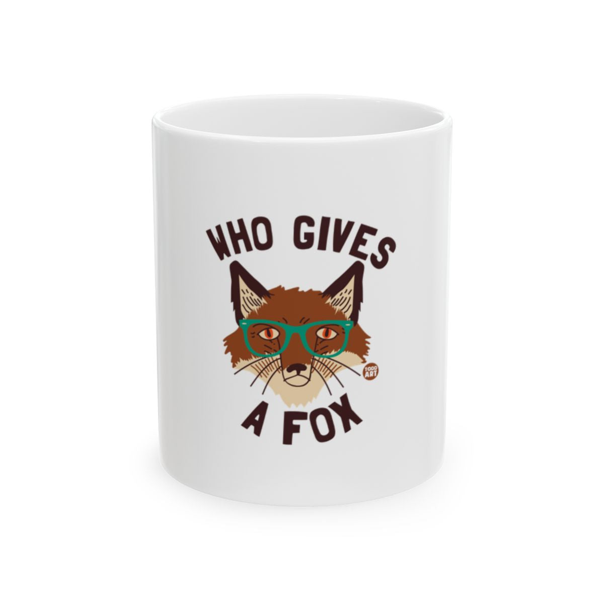 Who Gives A Fox Funny Coffee Mug With Unique Artwork