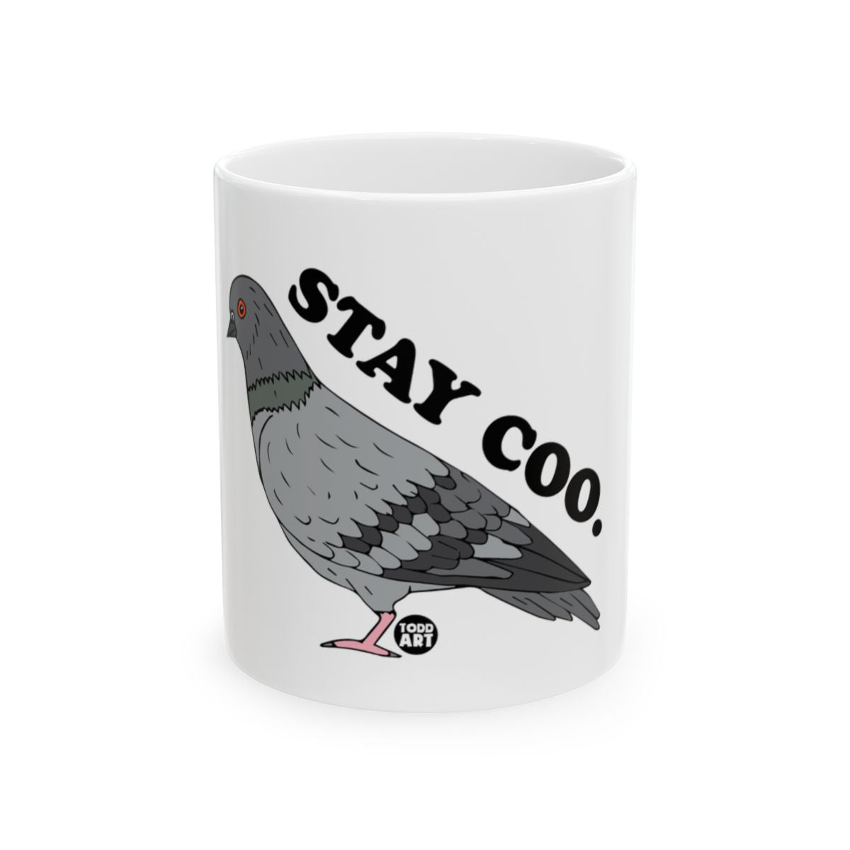 Stay Coo Pigeon Graphic Mug for Bird Lovers Cup
