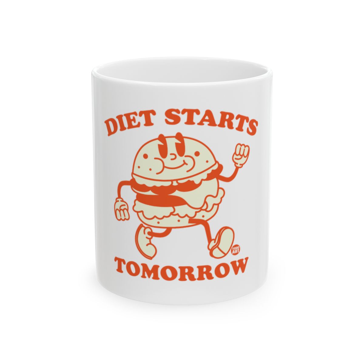 Diet Starts Tomorrow Funny Coffee Mug Product