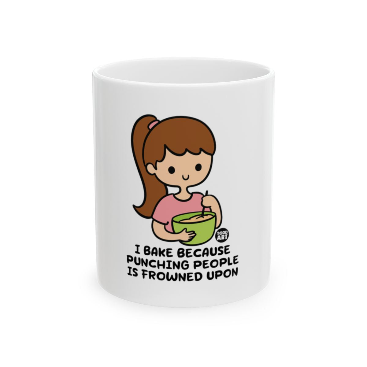 I Bake Because Punching People Mug Product