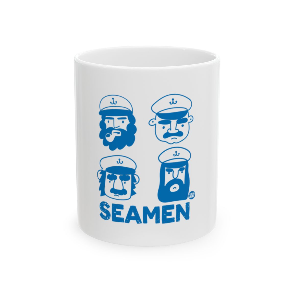 Seamen Illustrated Ceramic Coffee Mug Ideal for Gifts