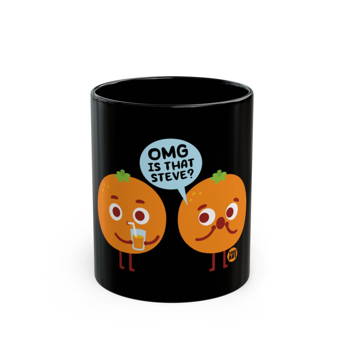 Cute Orange Characters Design Mug