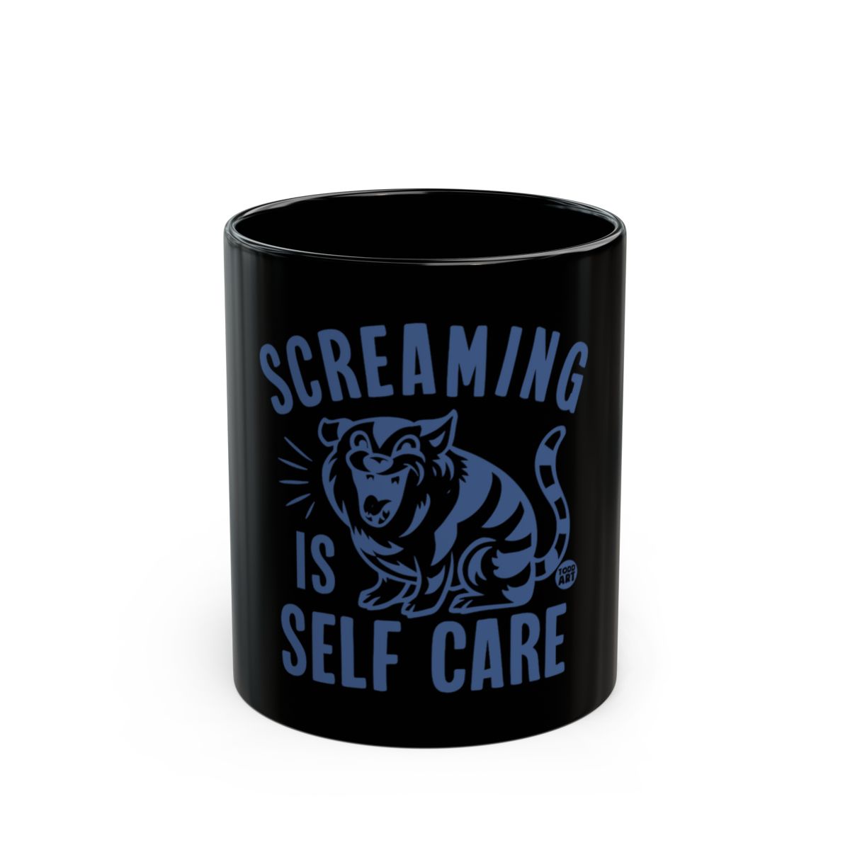 Screaming Is Self Care Tiger Design Mug