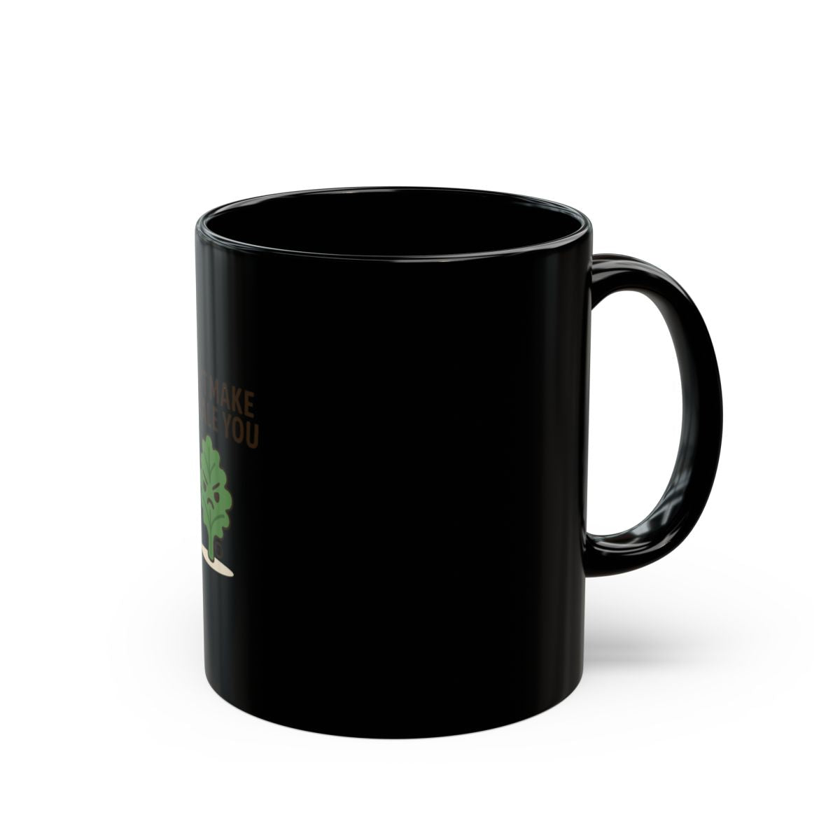 Inspirational Quote Coffee Mug with Green Graphic Print