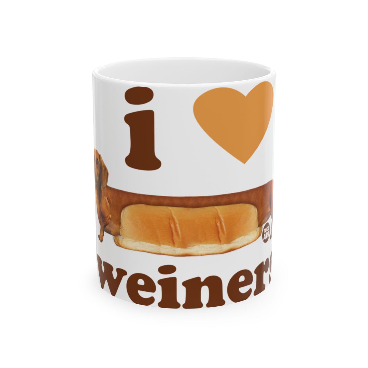 I Heart Wiener Hot Dog Lover Novelty Gift Mug
