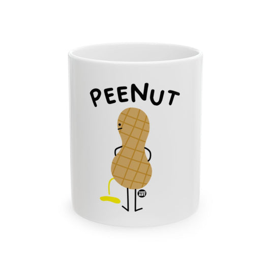 Funny PeeNut Mug with Cartoon Peanut Character