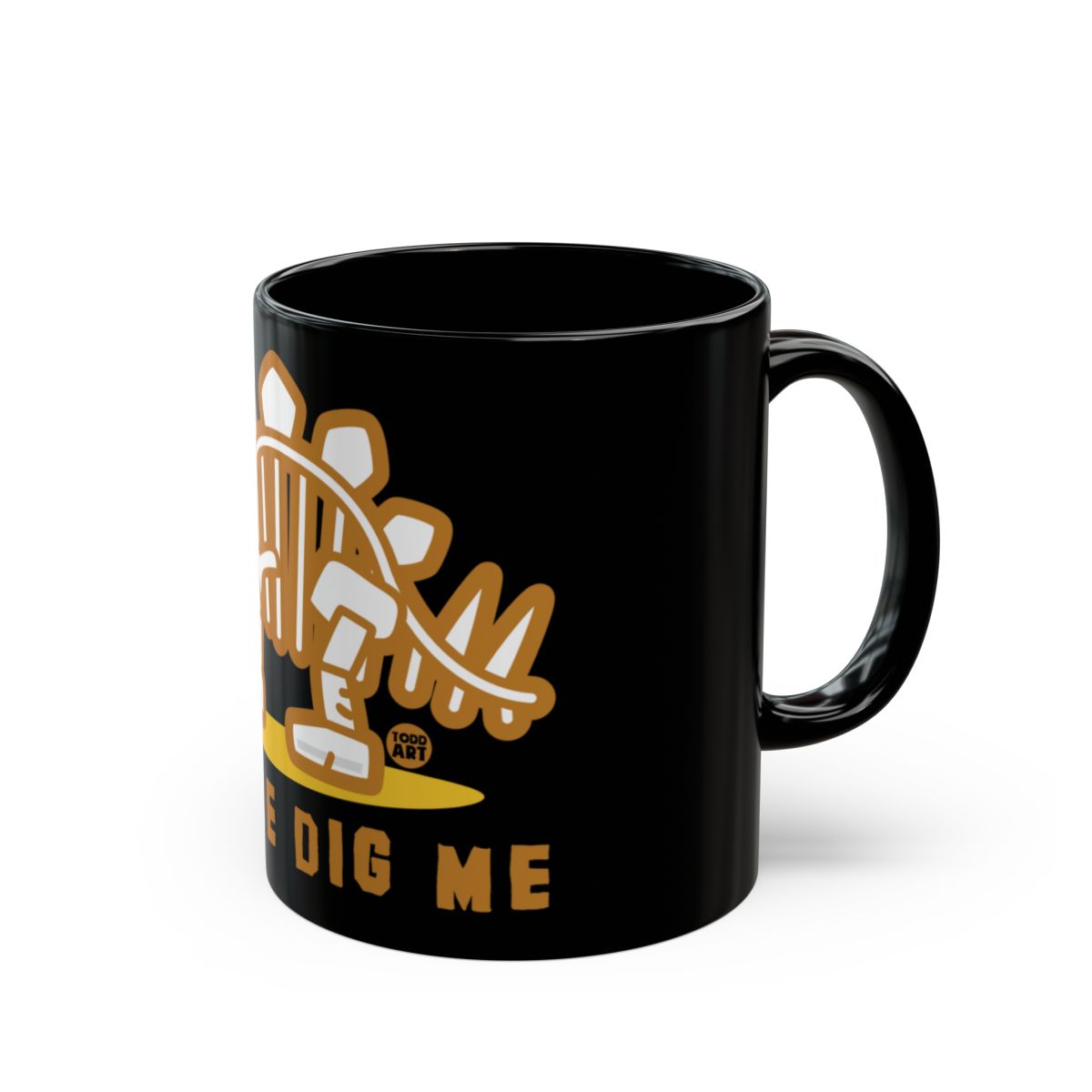 Dinosaur Cartoon with Cute Text Mug