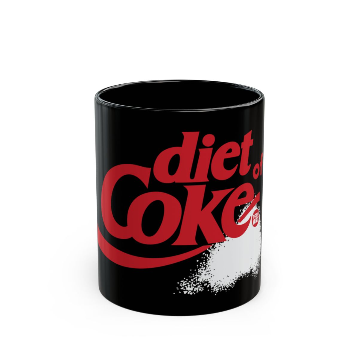 Stylish Black Mug with Red Diet Coke Logo