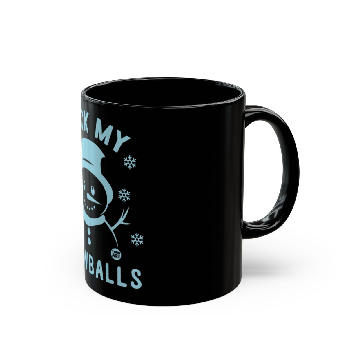 Funny Snowman Mug with Unique Winter Design