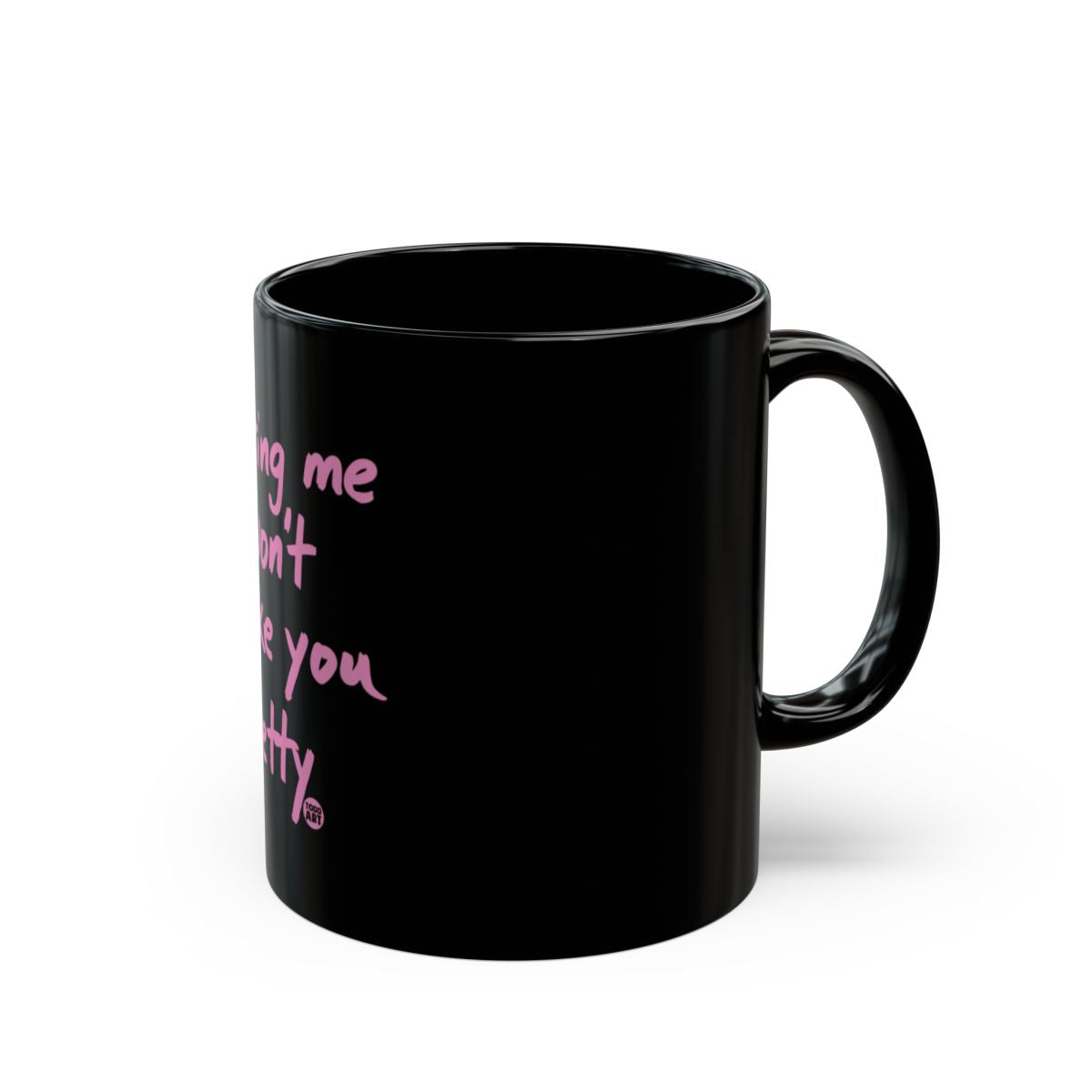 Sassy Black Mug with Pink Lettering Unique Gift Idea