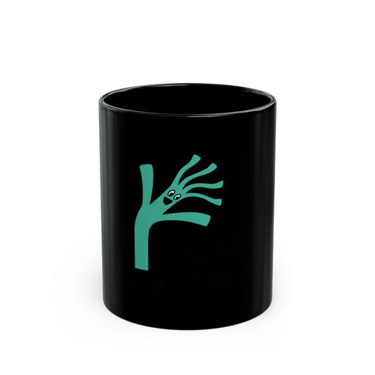 Glow Me Tree Design Black Mug
