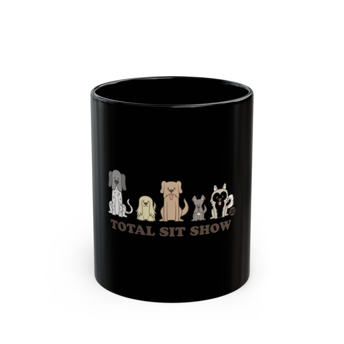 Total Sit Show Black Mug Perfect for Dog Lovers