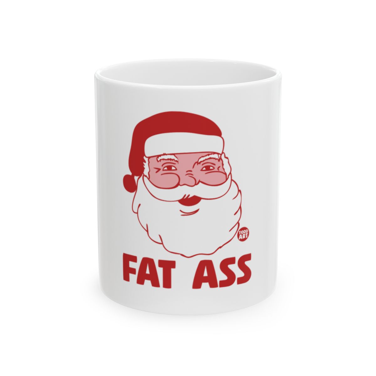Santa Claus Fat Ass Funny Holiday Mug
