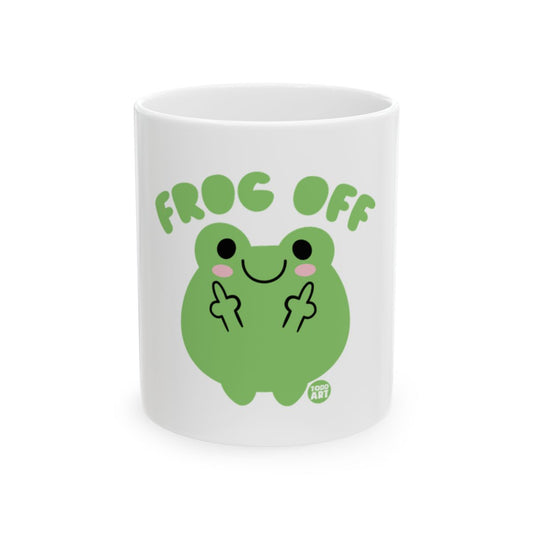 Humorous Frog Off Graphic Design Coffee Mug