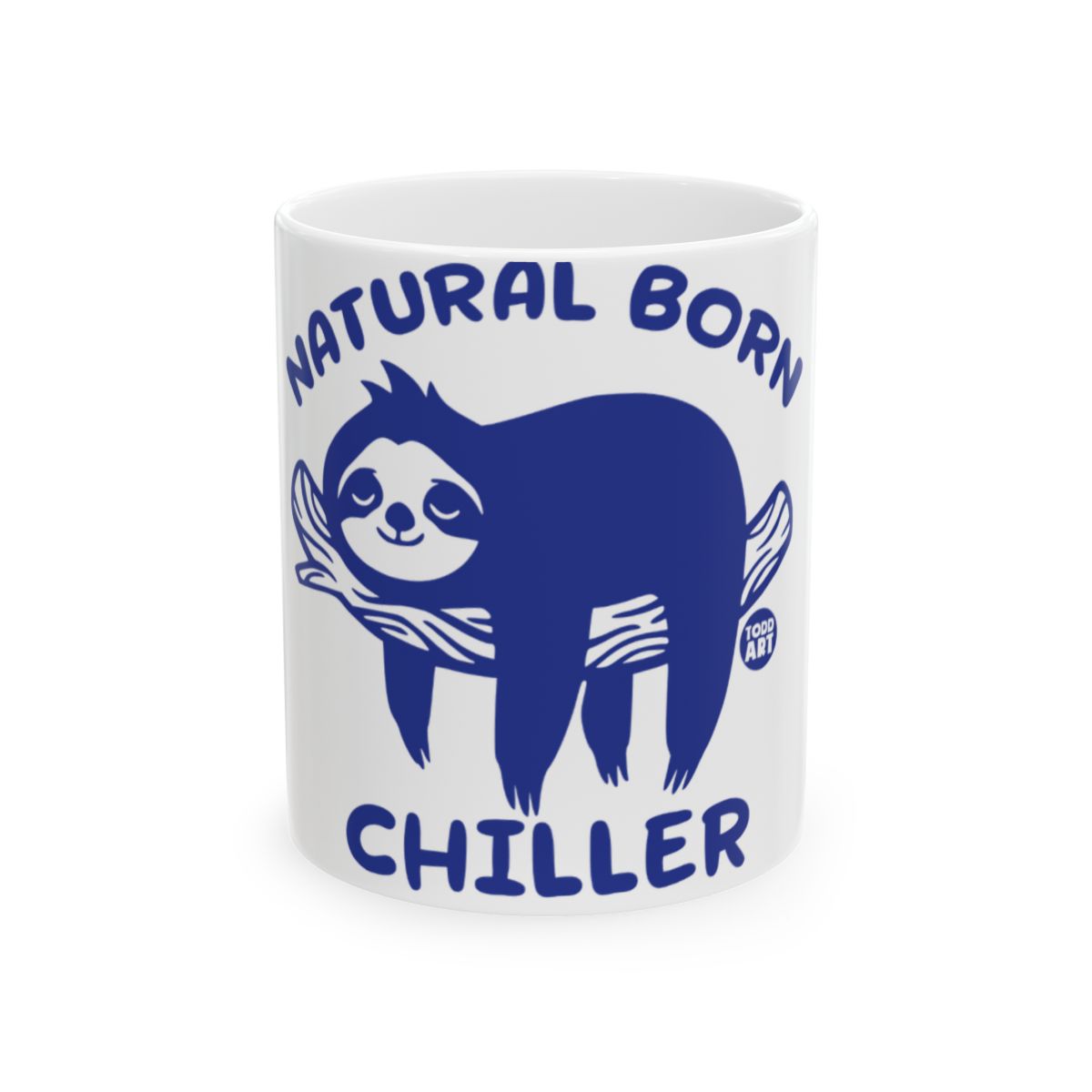 Natural Born Chiller Blue Sloth Mug Coffee Cup