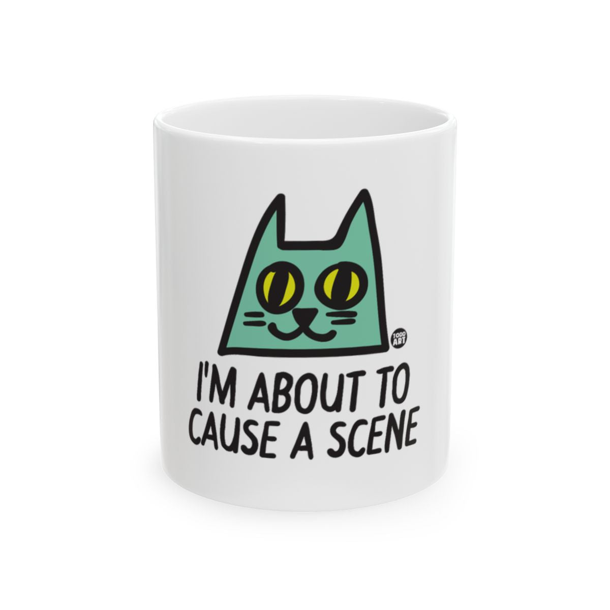 I'm About To Cause A Scene Cat Mug