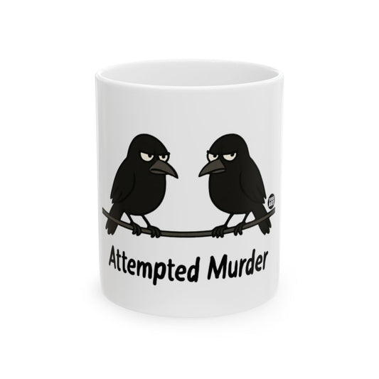 Attempted Murder Crow Design Coffee Mug Product