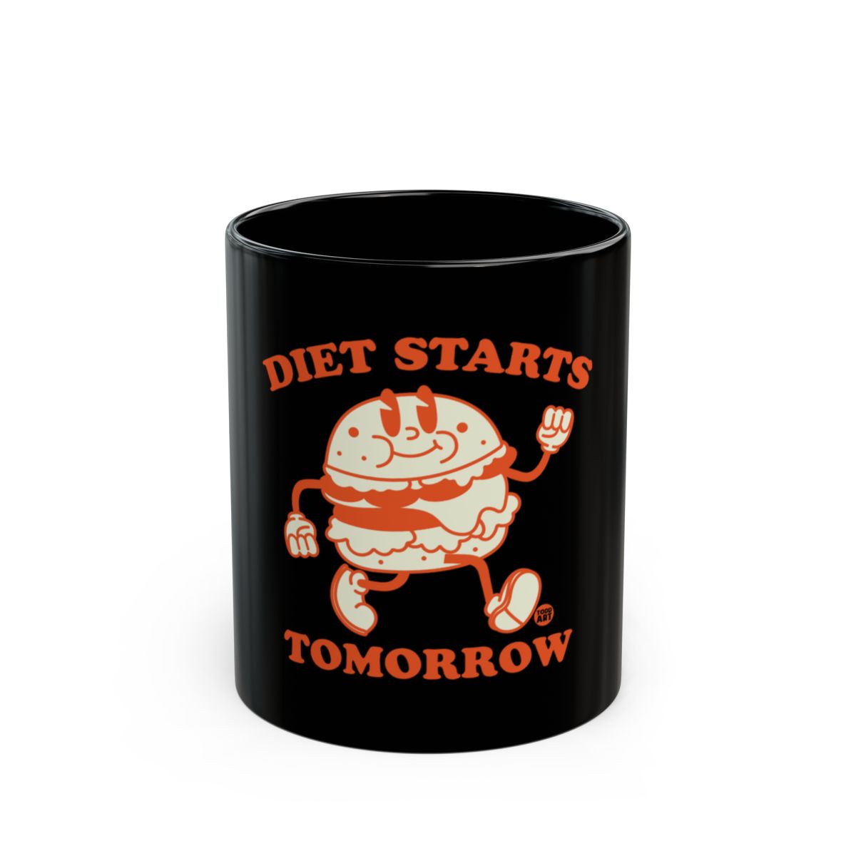 Diet Starts Tomorrow Burger Themed Mug