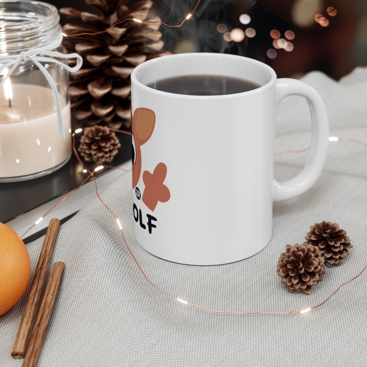 Cute Coffee Mug with Colorful Festive Design