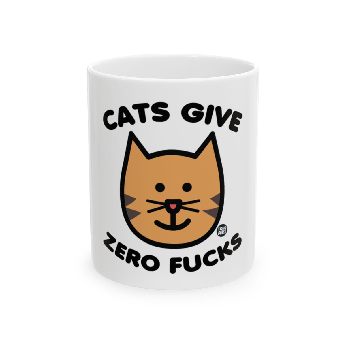 Cats Give Zero Fucks Funny Cat Lover Mug