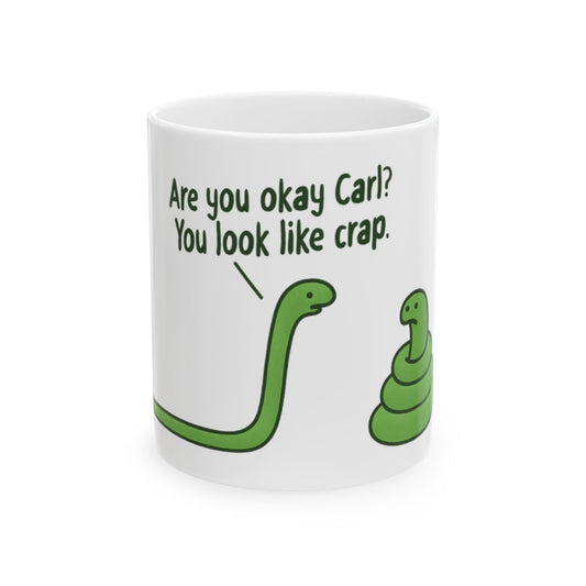 Funny Snake Conversation You Look Like Crap Mug