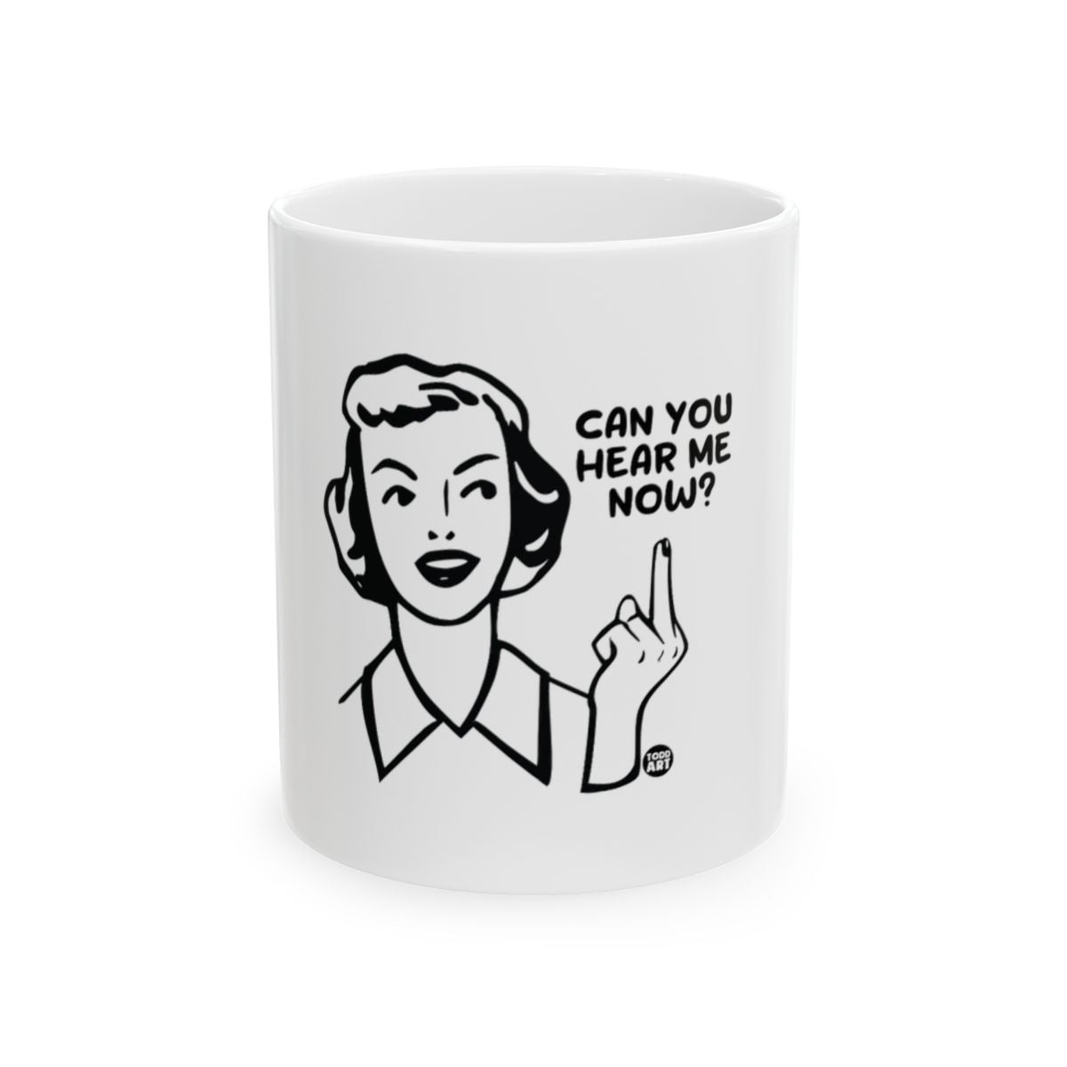 Can You Hear Me Now Retro Style Mug